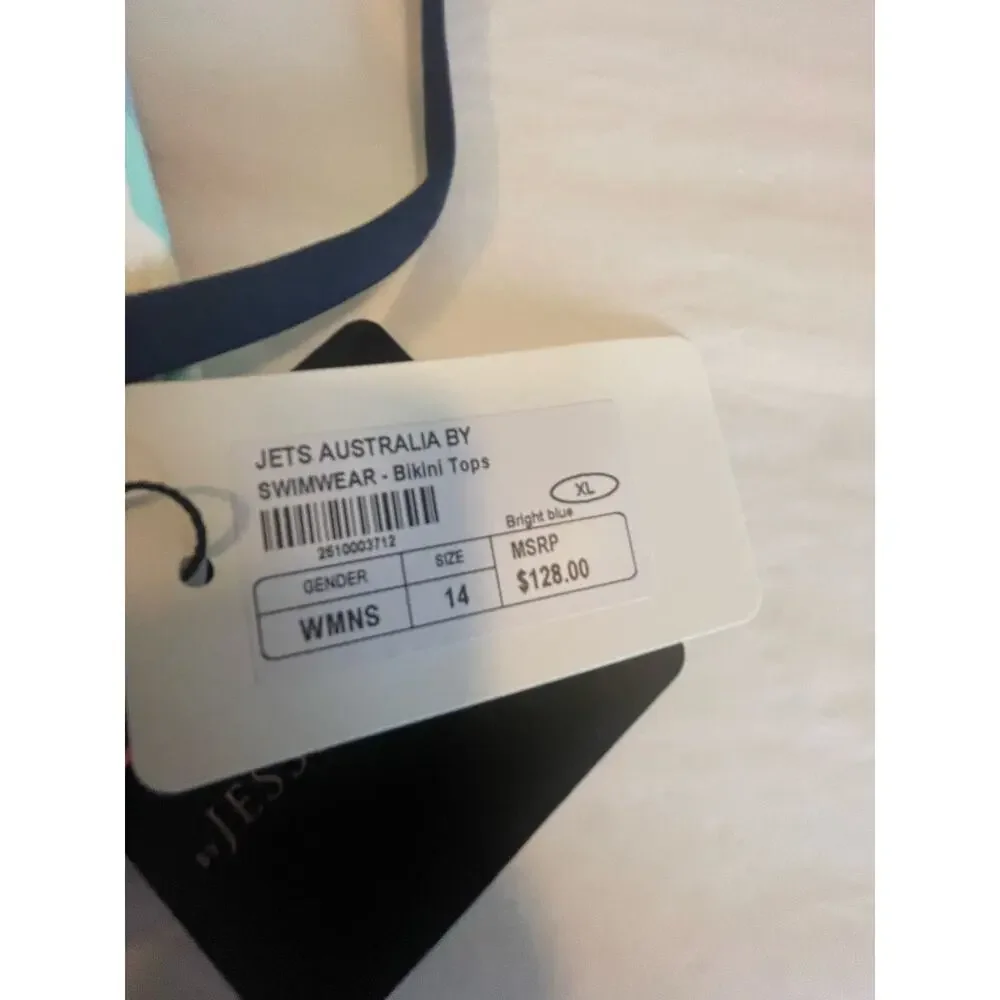 NWT: JETS Austrailia by Jessica Allen Gidget Bikini Top Size 10